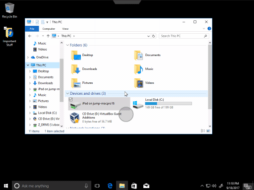 windows credentials jump desktop